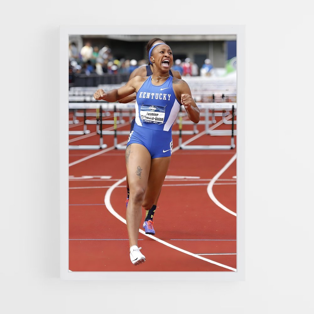 Poster La Vitesse de Jasmine – affiche Athlétisme (vue 3)
